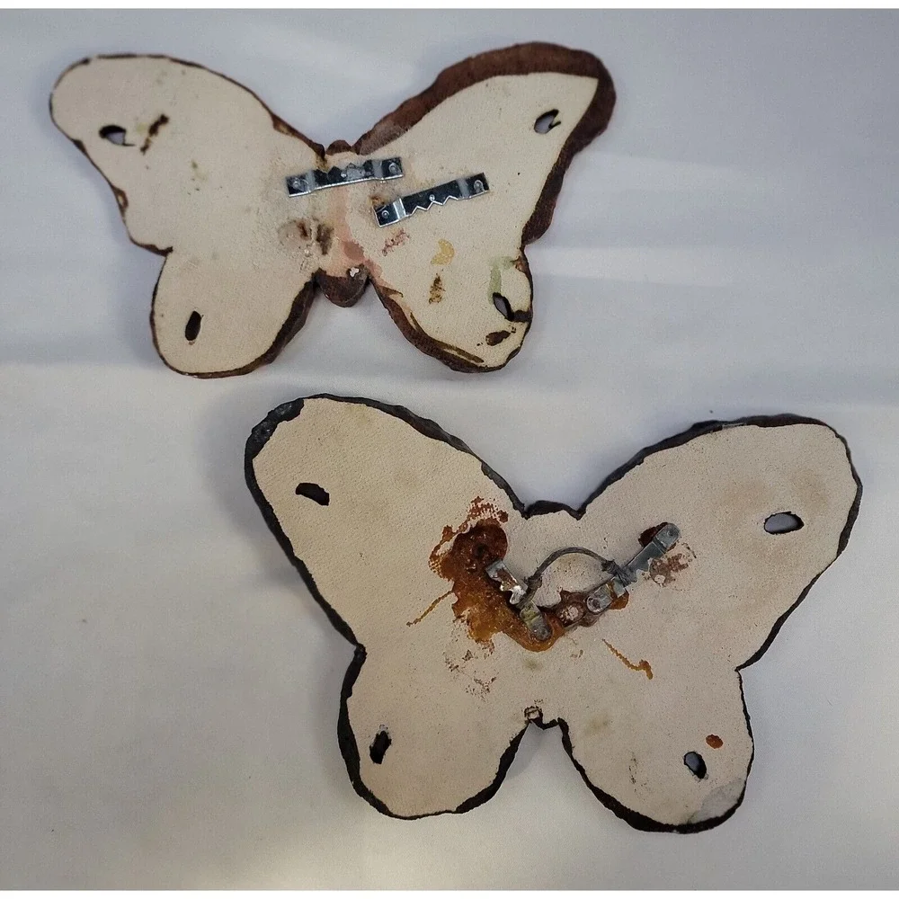 Wall Hanging Ceramic Butterfly Hand Painted Butterflies Watercolors